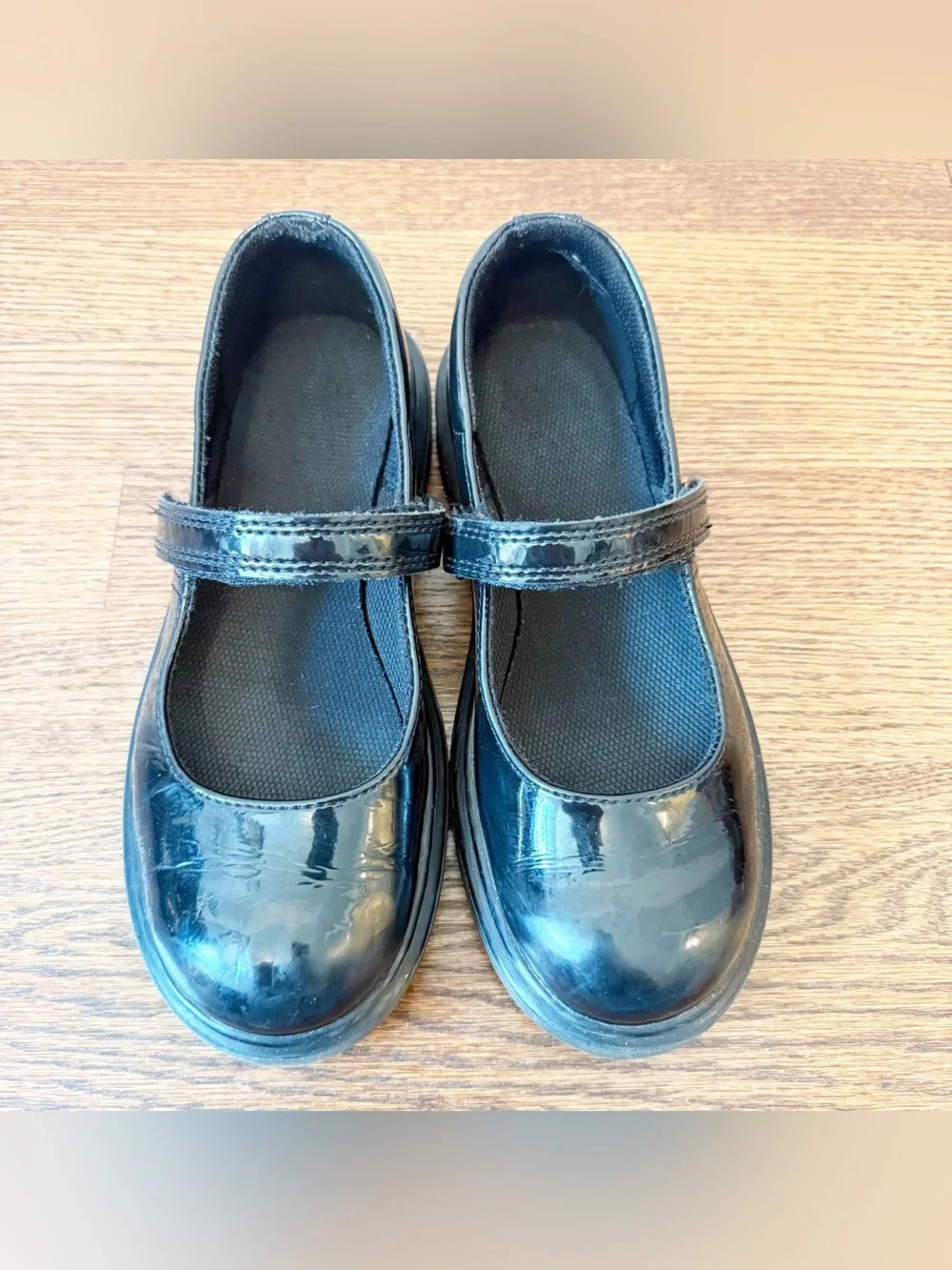 Dr. Martens | Kids Maccy Patent Leather Mary Jane Shoes - Black Size 4